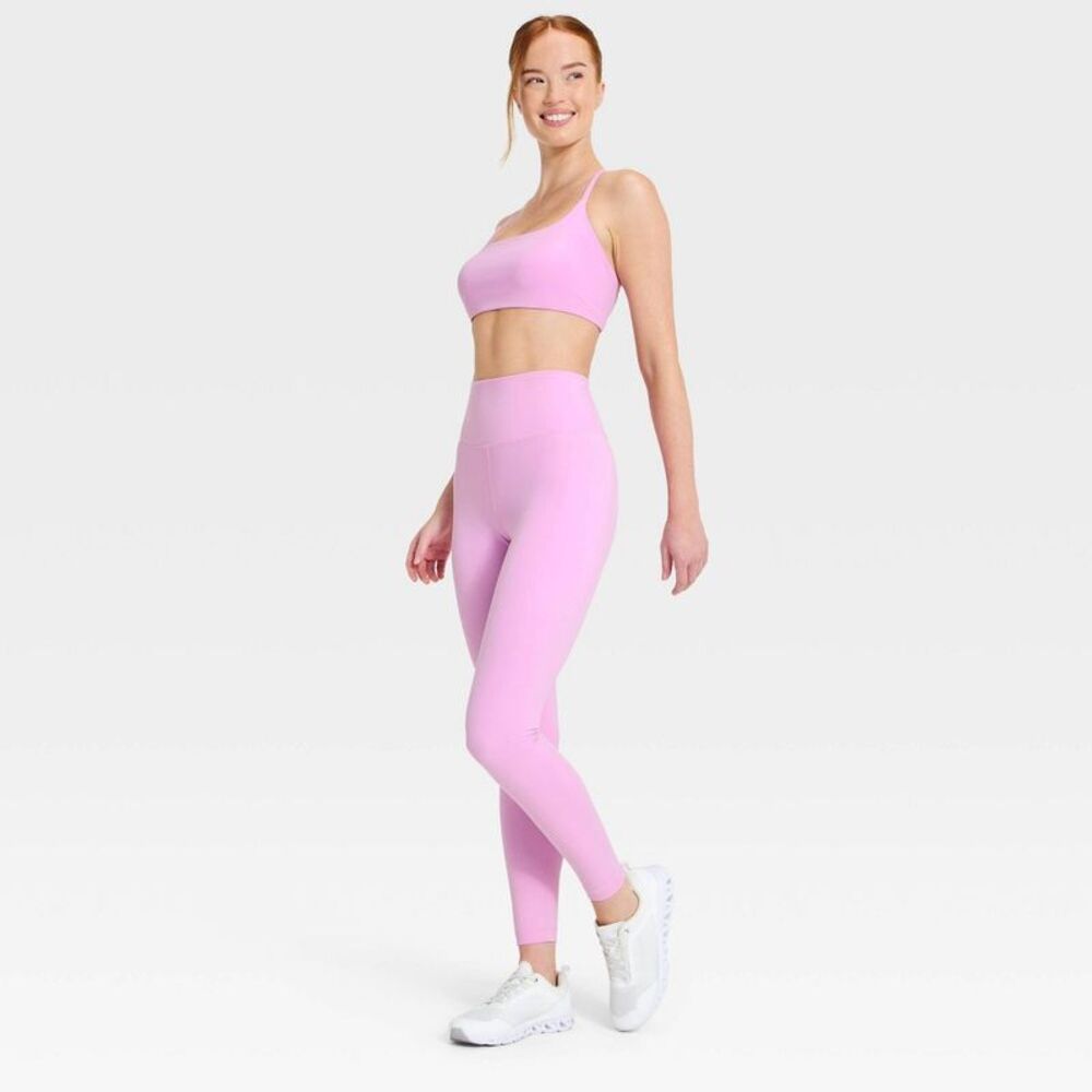 Women's Super Flex High-Rise 7/8 Pocketed Leggings -  Light Violet L - Picture 3 of 5
